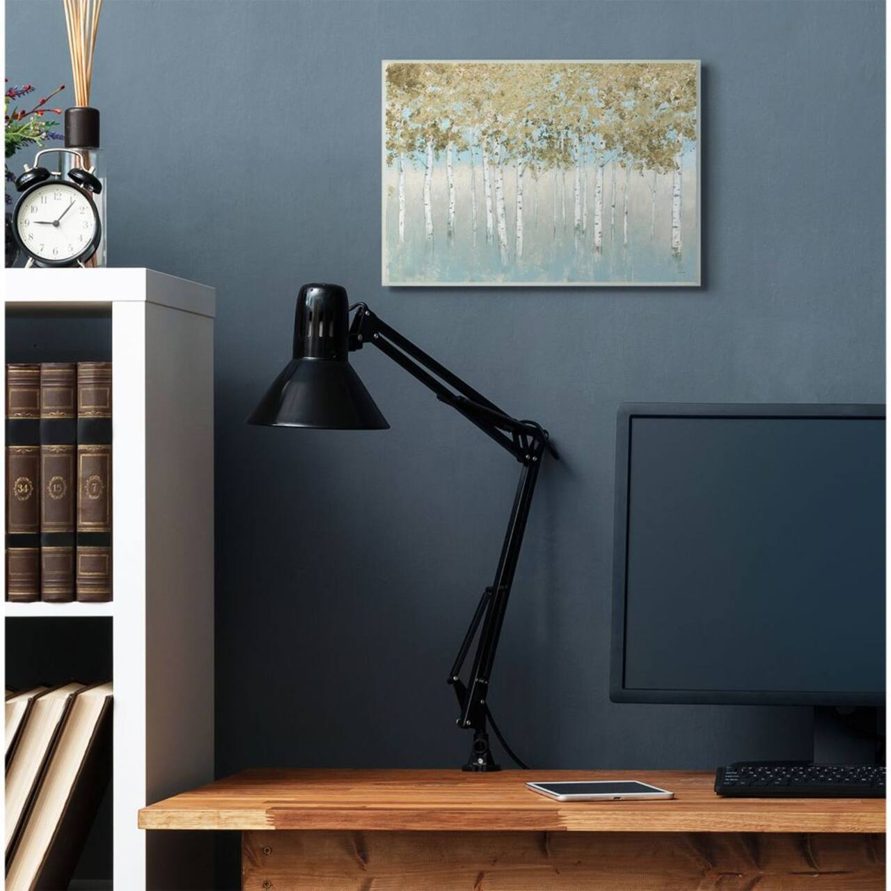 Stupell Industries Abstract Gold Tree Landscape Wall Art Plaque